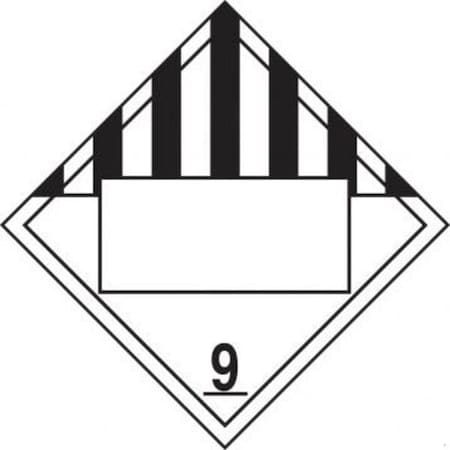 Accuform BLANK DOT PLACARD HAZARD CLASS 9 MPL4DG9RM25 MPL4DG9RM25